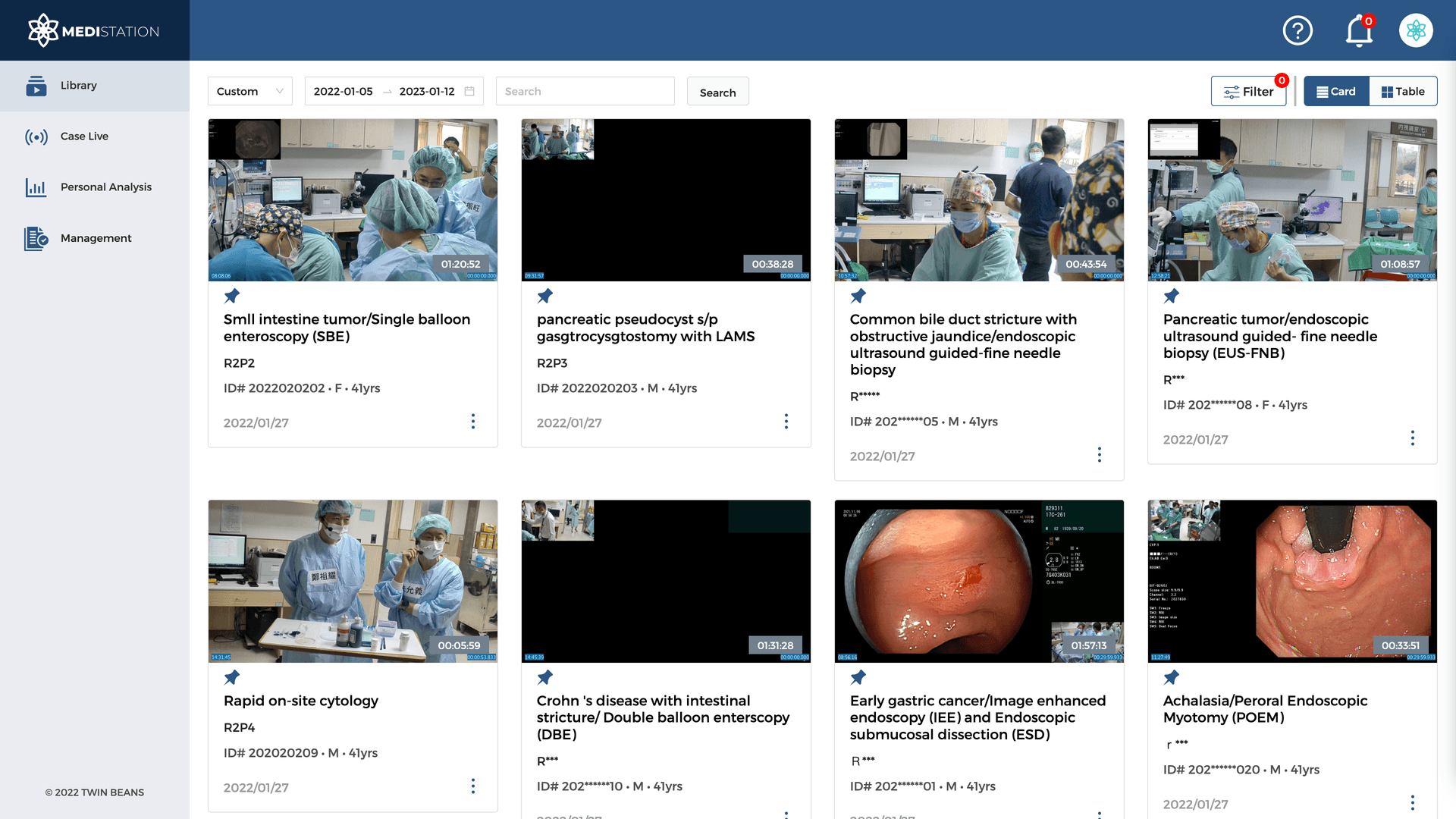 MEDISTATION desktop interface